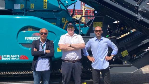 Impianti exporte la marque Powerscreen dans le centre et le sud de l'Italie