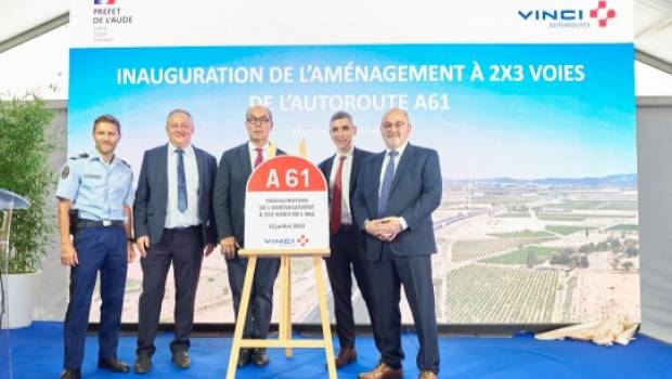 Les 34 km de 2x3 voies de l’A61 entre Toulouse et Narbonne sont inaugurés