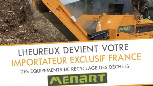 Lheureux devient l’importateur exclusif des équipements de recyclage du fabricant Menart