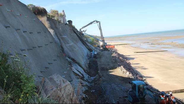 Falaise de Villerville : un chantier dans les clous !