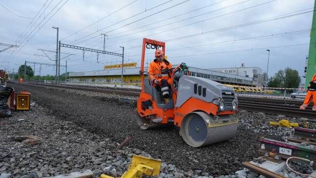 Le rouleau compact Hamm HD 10C VV, un atout pour le compactage du ballast