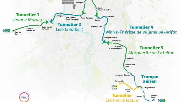 Ligne C et CLB de Toulouse : les tunneliers sont baptisés
