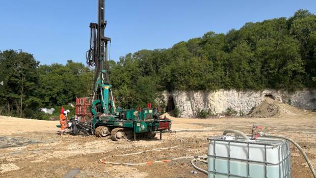 Des injections de marins dans l'ancienne carrière de gypse de Gagny
