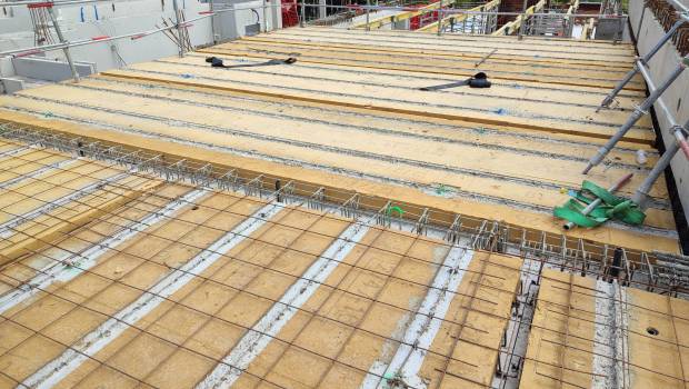 Une dalle Bois-Béton pour le Village des Médias