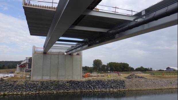 Du béton préfabriqué pour les ponts routiers du Canal Seine-Nord Europe