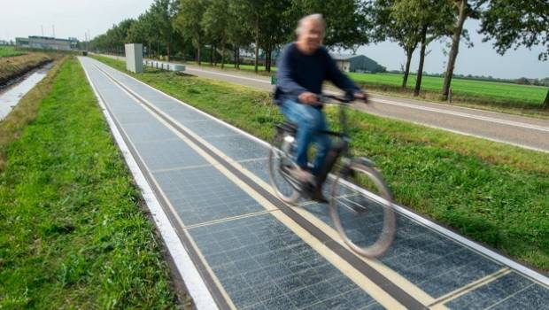 Deux pistes cyclables Wattway mises en service aux Pays-Bas