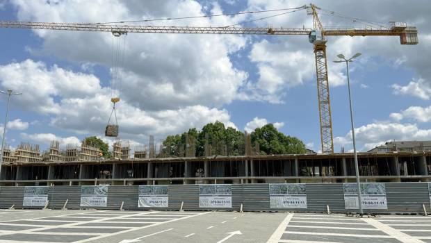 Potain sur un projet immobilier en Moldavie