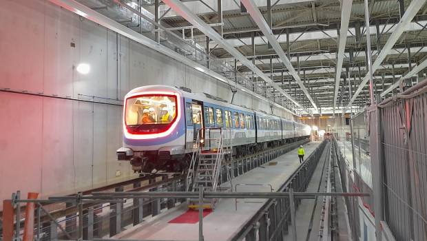 Premier roulage sur la ligne 15 Sud du métro du Grand Paris