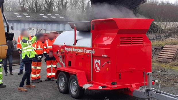 Un recycleur d'enrobé pour le Département de l'Aisne