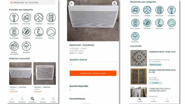 Cycle Zéro, l'appli de récup' des surplus de chantiers