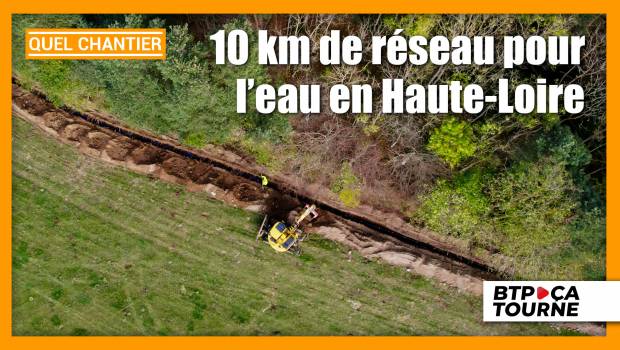 10 km de canalisations d’eau potable en PEHD pour affronter les sécheresses