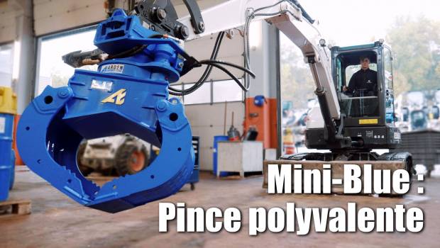 Arden Equipment présente Mini-Blue, sa nouvelle gamme de pinces de tri polyvalentes