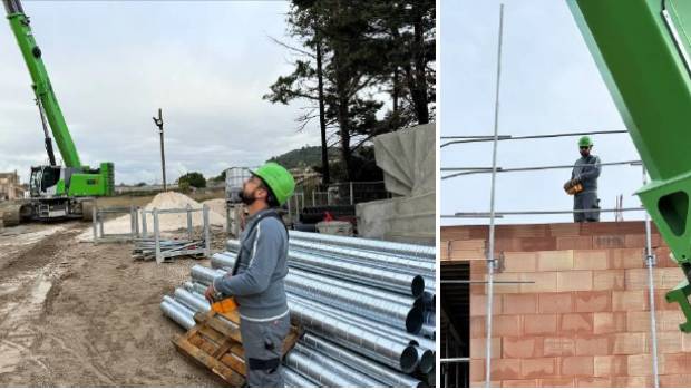 Quand  les chantiers se font à la grue radiocommandée