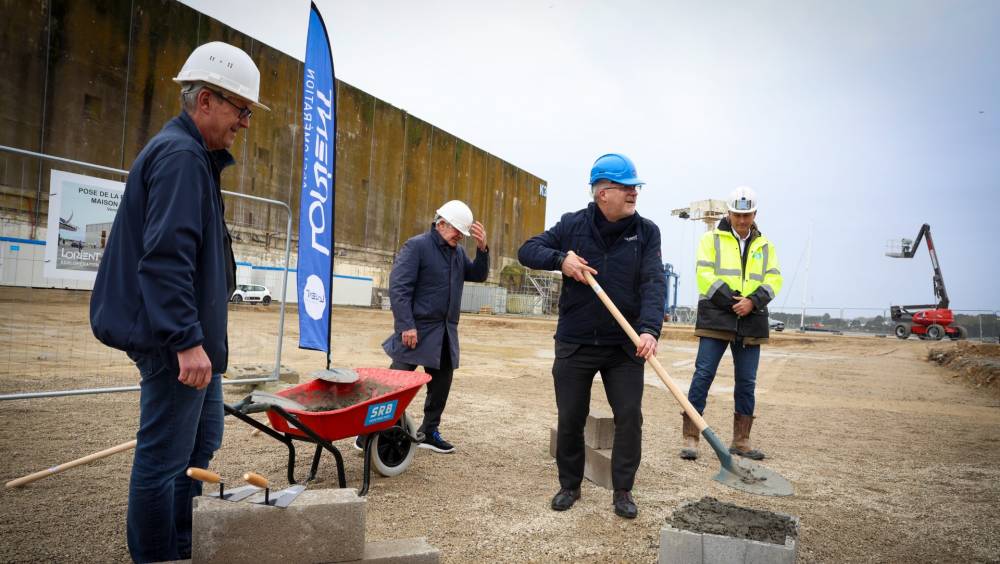 Pose de la première pierre de la Maison des skippers à Lorient