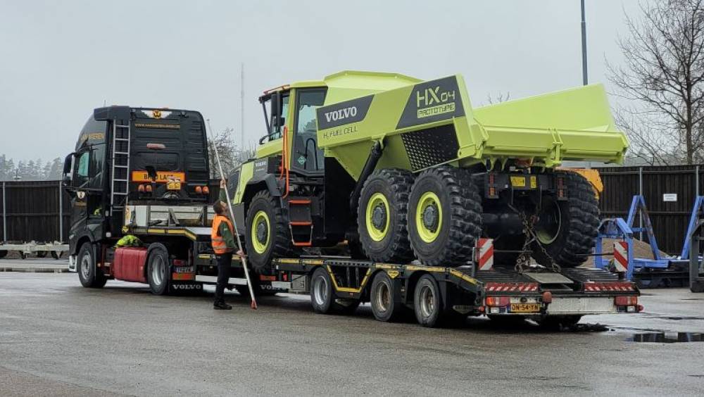 Le premier tombereau Volvo CE à hydrogène arrive à Intermat