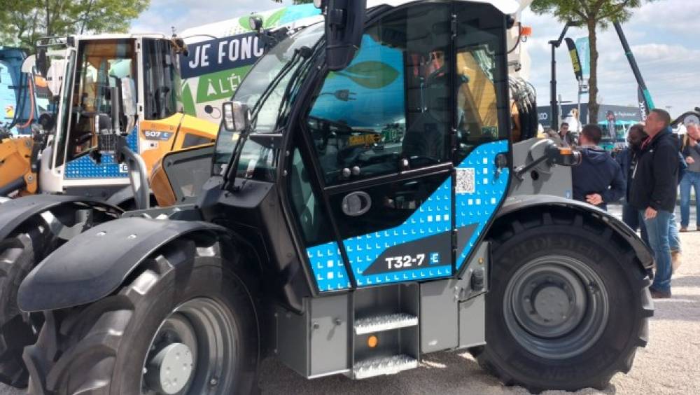 Un prototype de télescopique électrique chez Liebherr