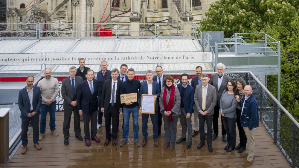 Rebâtir Notre-Dame de Paris récompensé pour son engagement envers la pérennité des forêts françaises