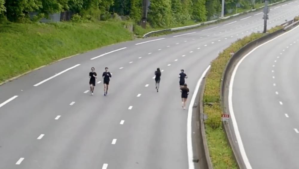A13 : la fermeture profite aux cyclistes et sportifs