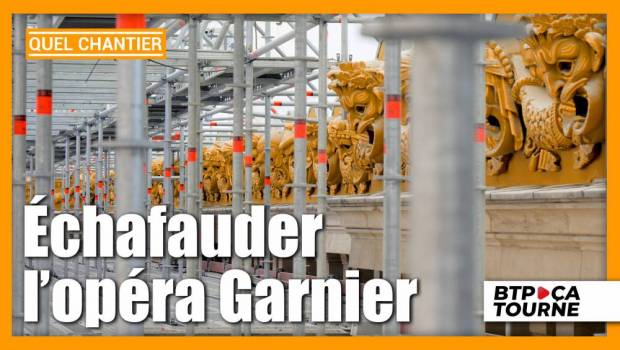L'opéra Garnier échafaude sa façade pour la restaurer