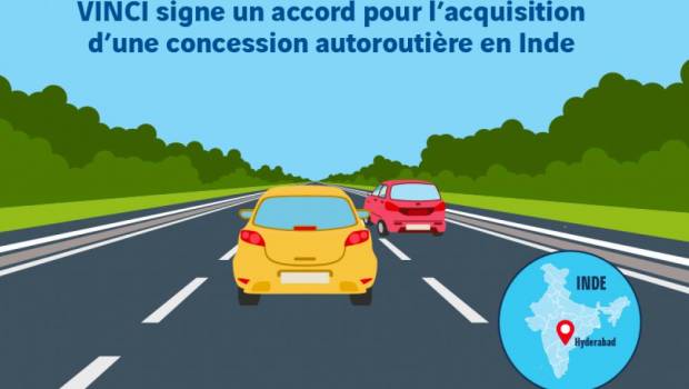 Vinci prend une participation majoritaire dans une concession autoroutière en Inde