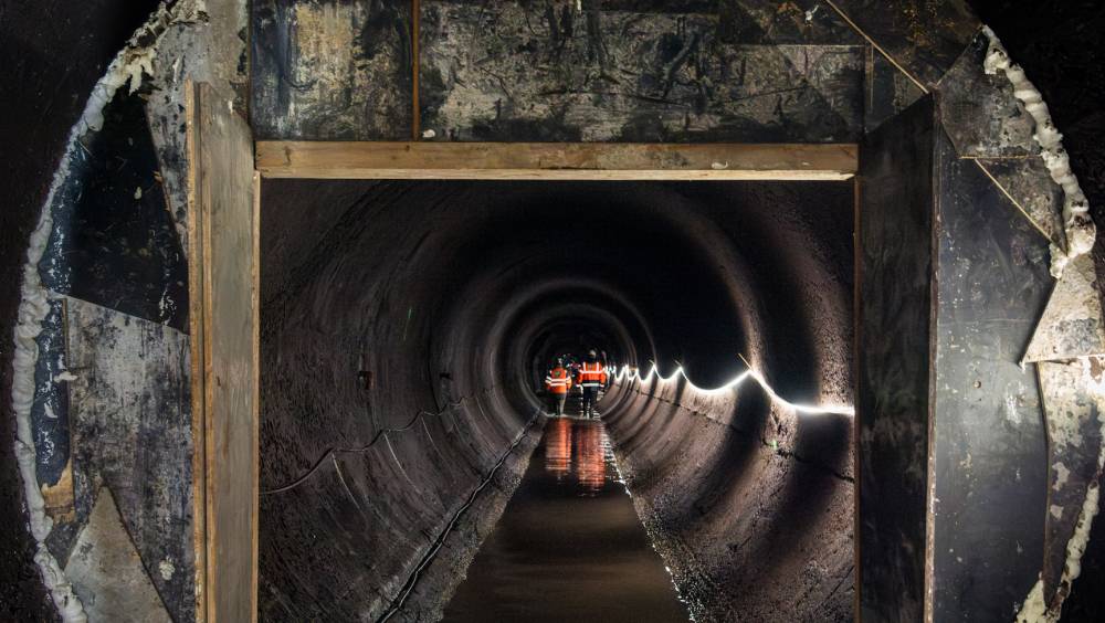 La galerie d'amenée du barrage du Laouzas rénové avec Sika