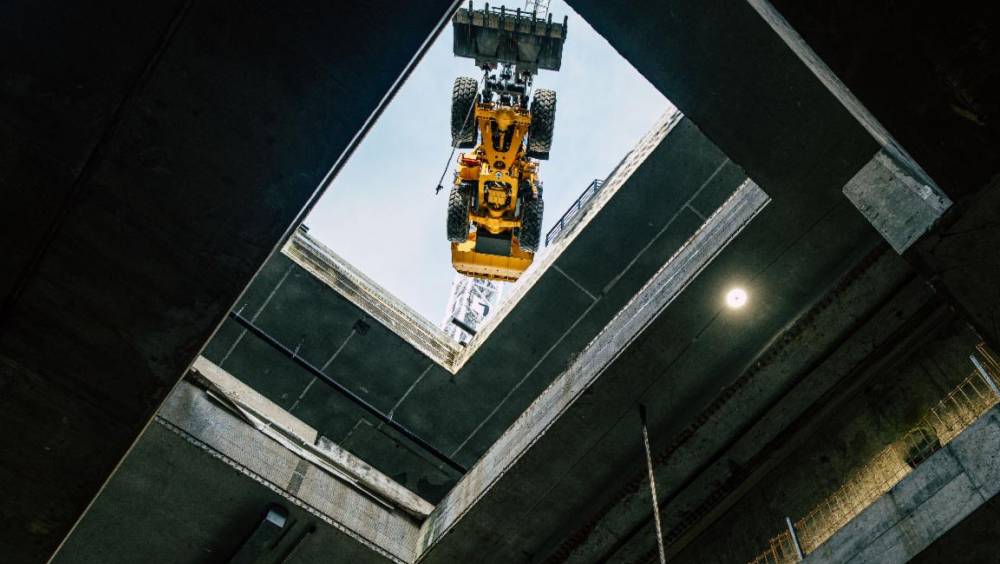 Une Volvo  L120 electric pour le métro de Munich