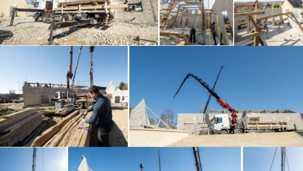 Les grues Palfinger pour les Charpentes de Bray