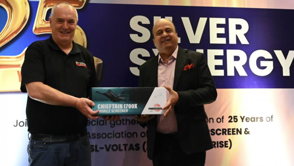 Powerscreen célèbre son 25e anniversaire avec Voltas en Inde