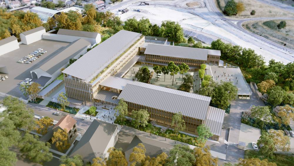 Une structure mixte béton-bois pour le futur lycée de Villeparisis  