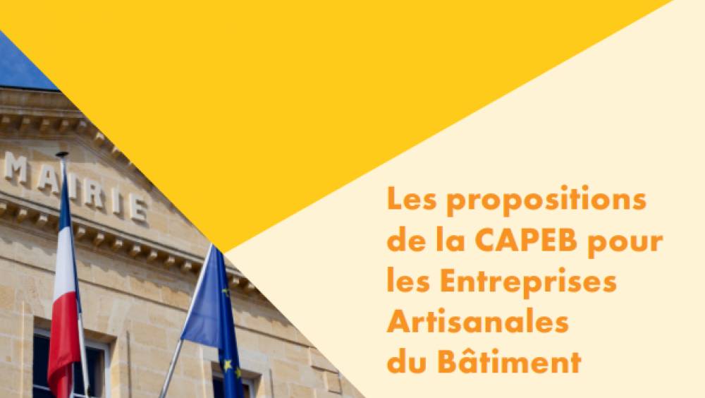 [Tribune] Elections municipales 2026 : la Capeb lance ses propositions