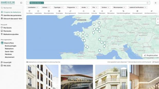 Une plateforme qui connecte tous les professionnels de l’architecture