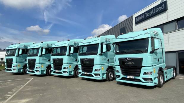 40 MAN TGX roulant au B100 pour le groupe Bogaert