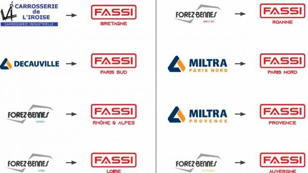 Fassi Carrosseries, une nouvelle entité visuelle pour les 8 carrosseries françaises du groupe